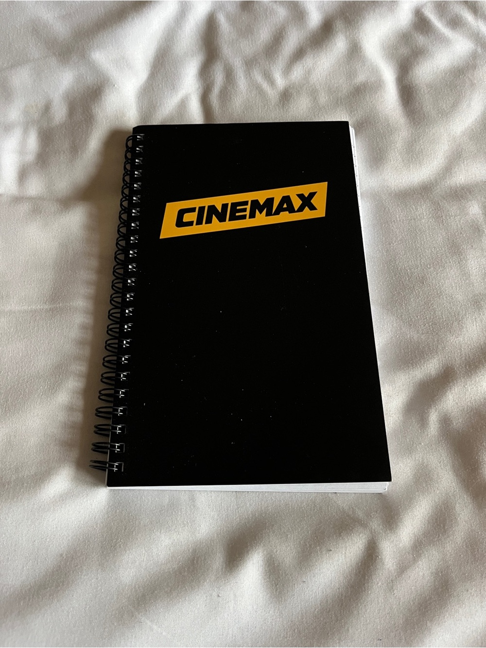 Cinemax Black Spiral Lined Notebook HBO Promo 8.5x5" New